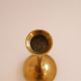 Set of Scandinavian brass candle holders