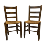 Pair of mulched chairs