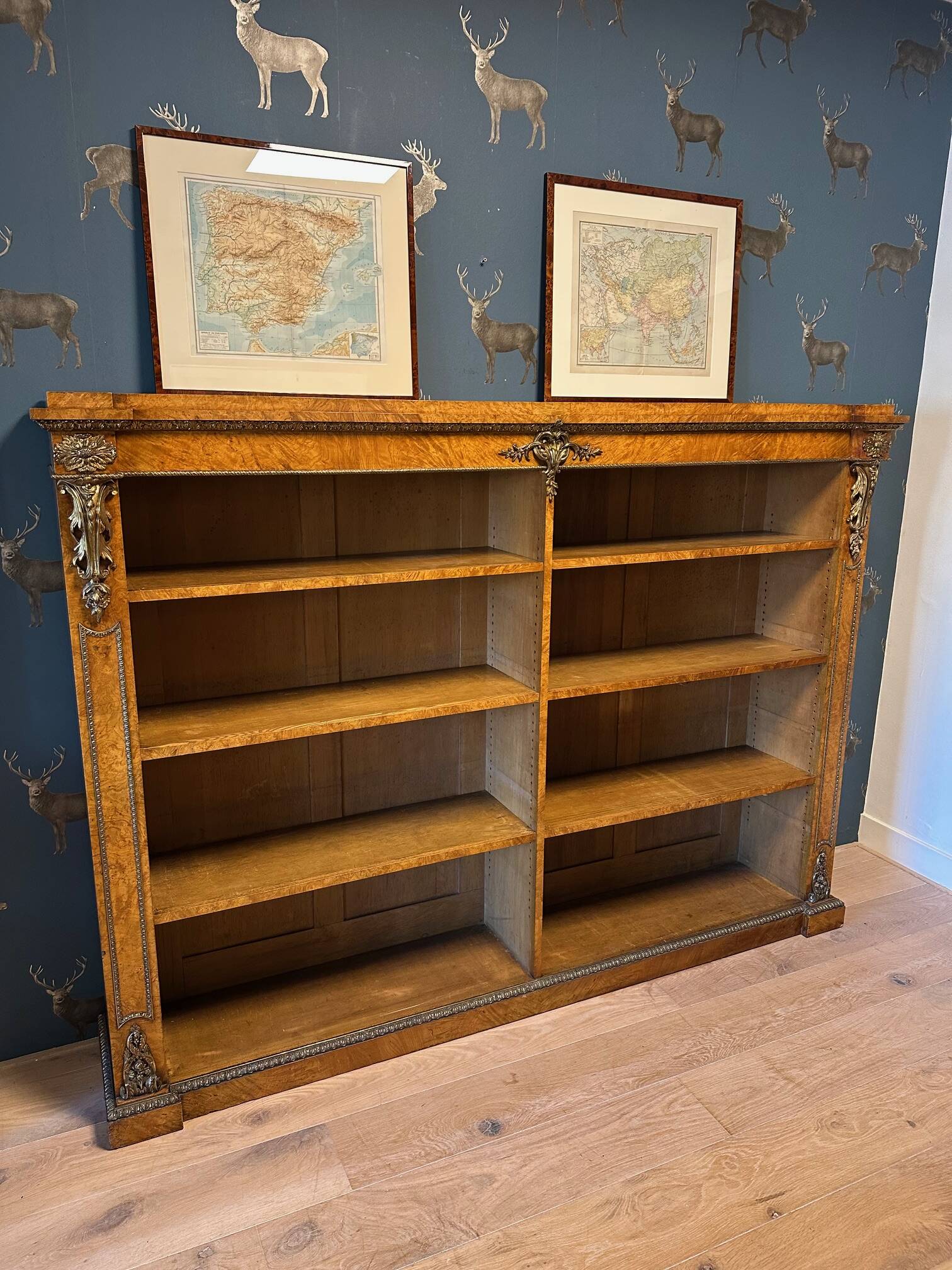 Antique open bookcase