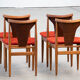 Série de 4 chaises scandinaves vintage 1960