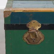 Large Antique Travel Trunk / Coffee Table from the Early 1900s with Handles