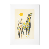 Naked Rider, Colour Lithograph on Paper, 63 x 88 cm