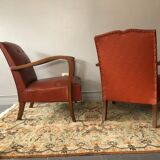 Pair of club armchairs 40s