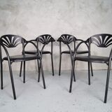 Italian Alisea armchairs by Lisa Bross for Studio Simonetti, 1980s, Set of 4