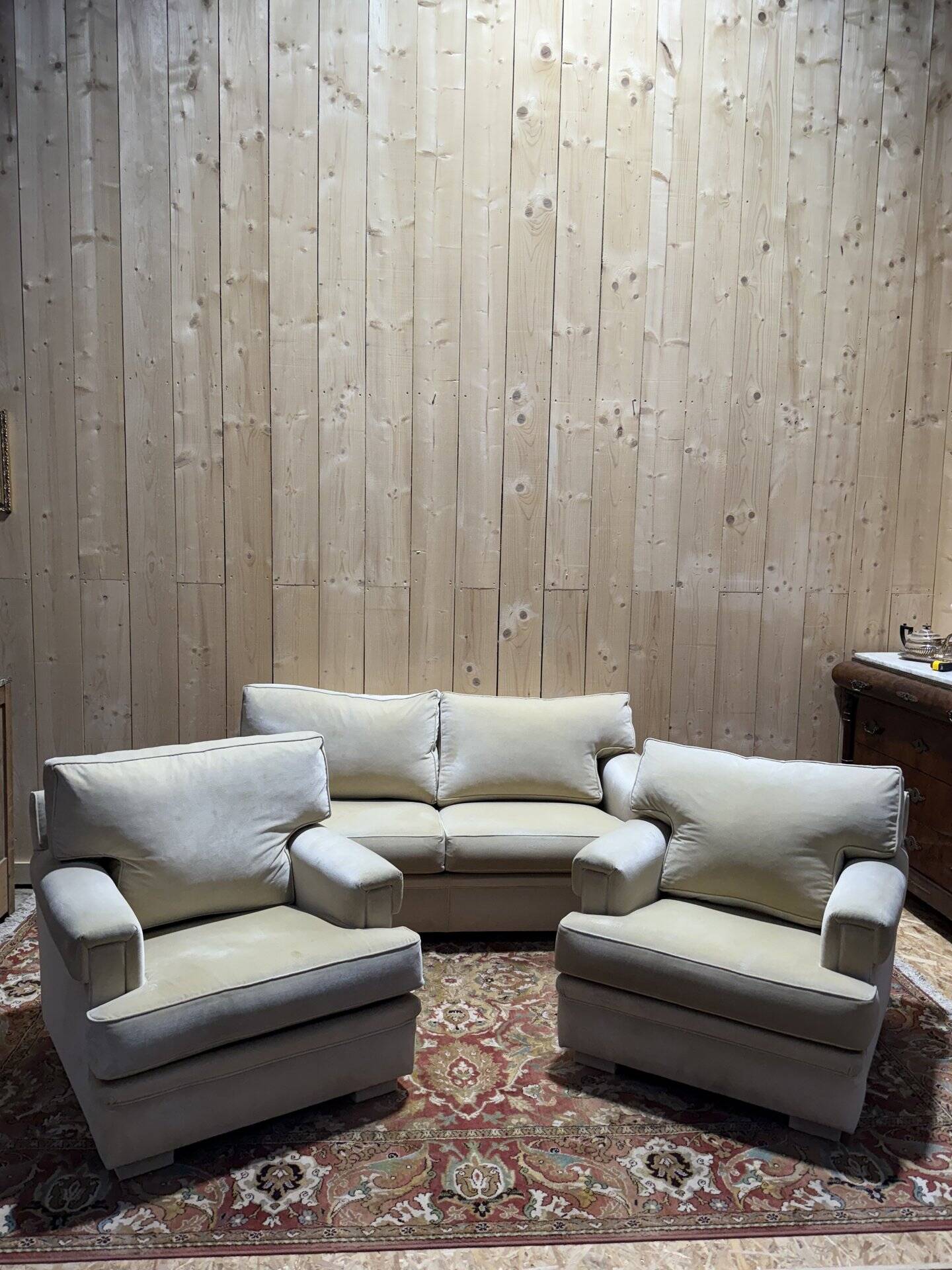 Schwartz living room sofa and two armchairs