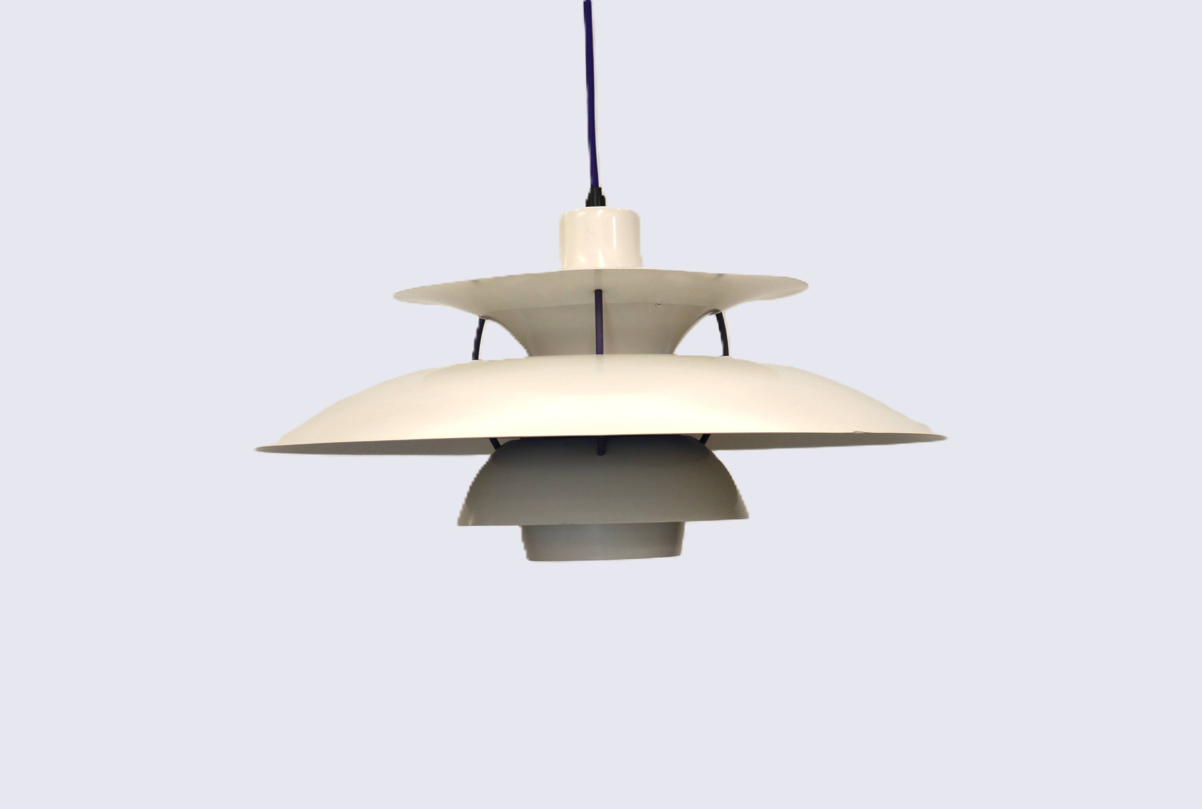 The genuine Danish item - PH5 pendant - original white colour - Louis Poulsen