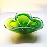 Grand cendrier ou fourre-tout en verre de Murano des années 1960 par Flavio Poli pour Seguso.