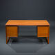 Mid-Century Teak Freestanding Desk from GV Møbler, 1970s