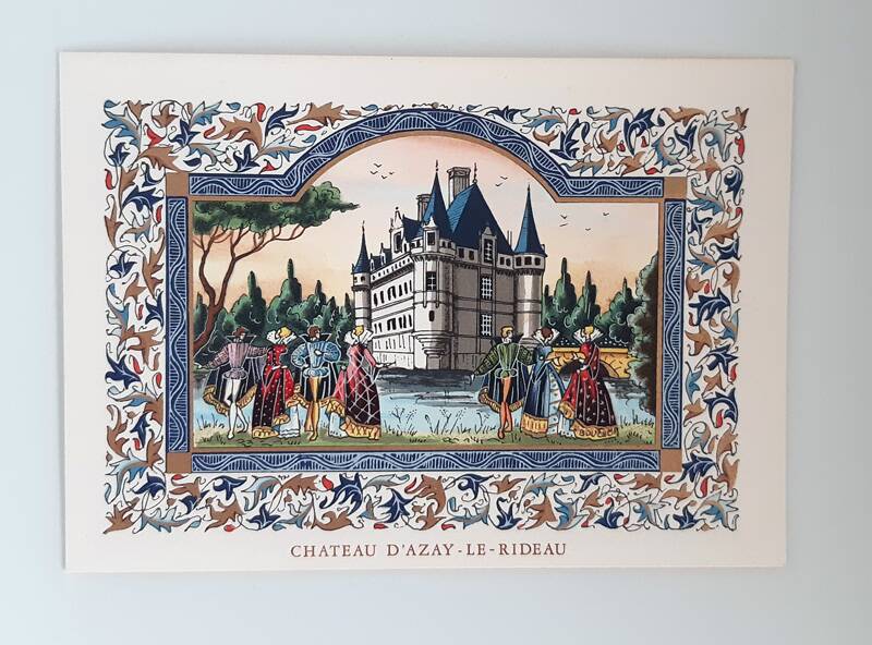 Miniature of the castle of Azay-le-Rideau by Lucy Boucher.