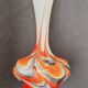 Vase Italy by Carlo Moretti 1970 opaline orange black
