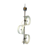 Stilux Milano, Vintage Italian chrome chandelier from 60s