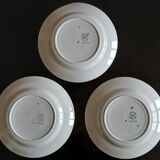 Set of 11 Flat Plates and 8 Deep Plates in Céranord St Amand Earthenware
