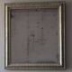 Antique silver mirror 19th century with its mercury glass