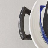 Vintage Saint-Clément flat bowl 1950