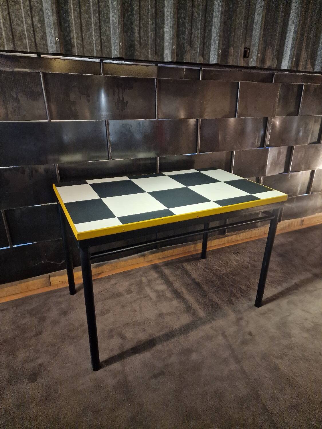 Table design in the style of Le Corbusier.