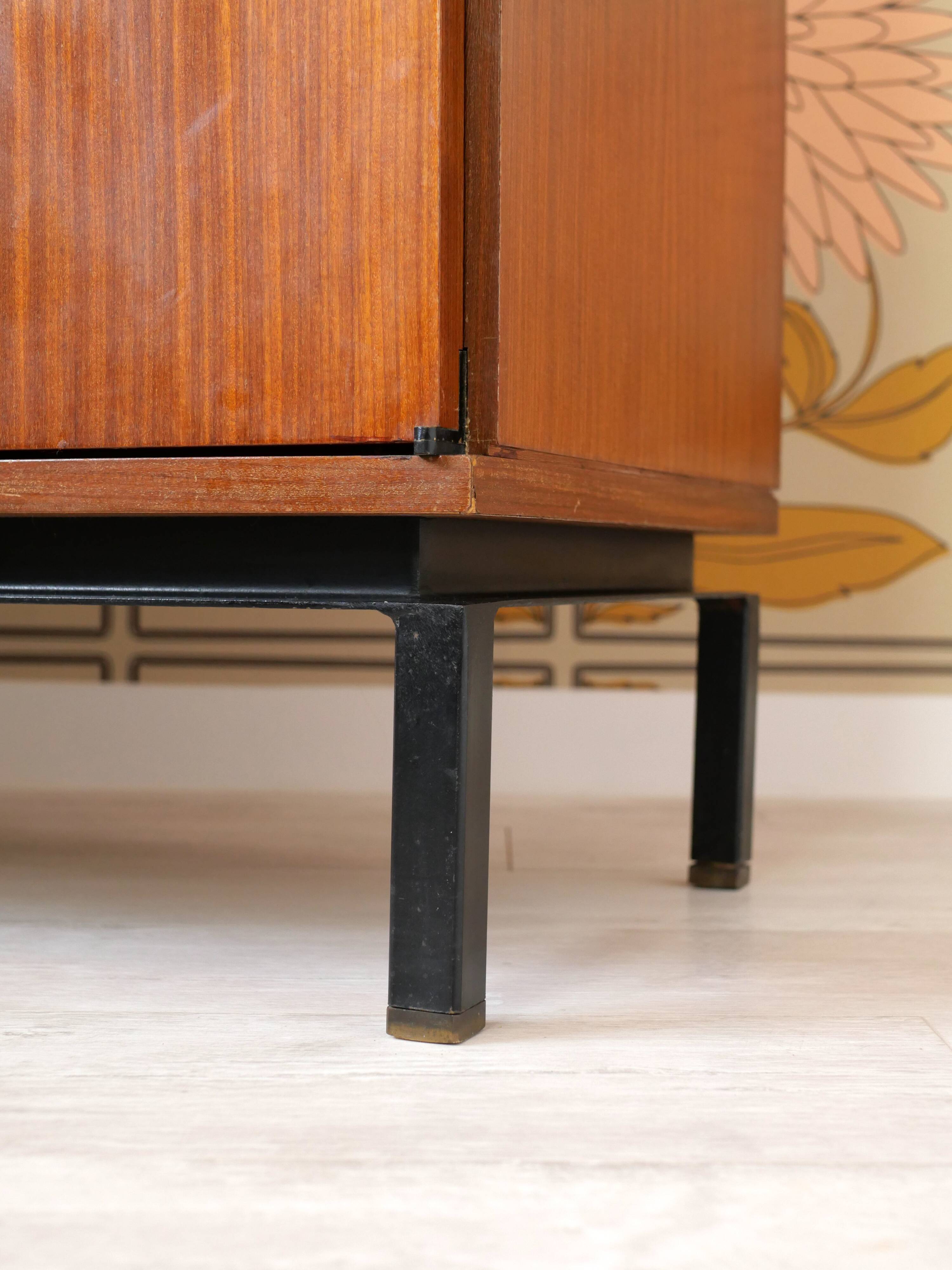 Modernist buffet by Marcel Gascoin from the 1950s - Alvéole collection