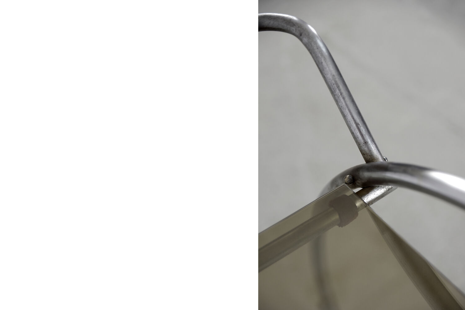 Vintage art déco chrome and glass round bar cart, 1930s