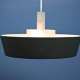 Dutch pendant light in black by Niek Hiemstra for Evolux, 1960s
