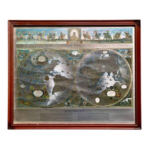 Carte du monde- Planisphère- Blaue