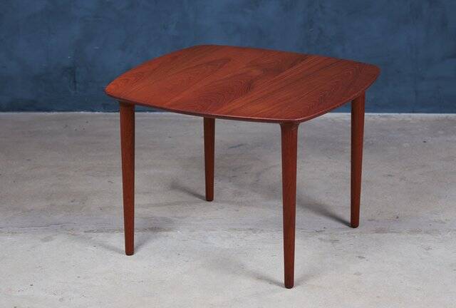 Mid-Century Danish Solid Teak Side Table, 1960s