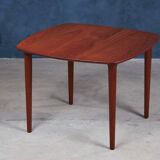 Mid-Century Danish Solid Teak Side Table, 1960s