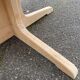 Scandinavian Baumann round extendable dining table with central leg, 115cm.