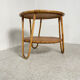 Table basse en rotin 1960