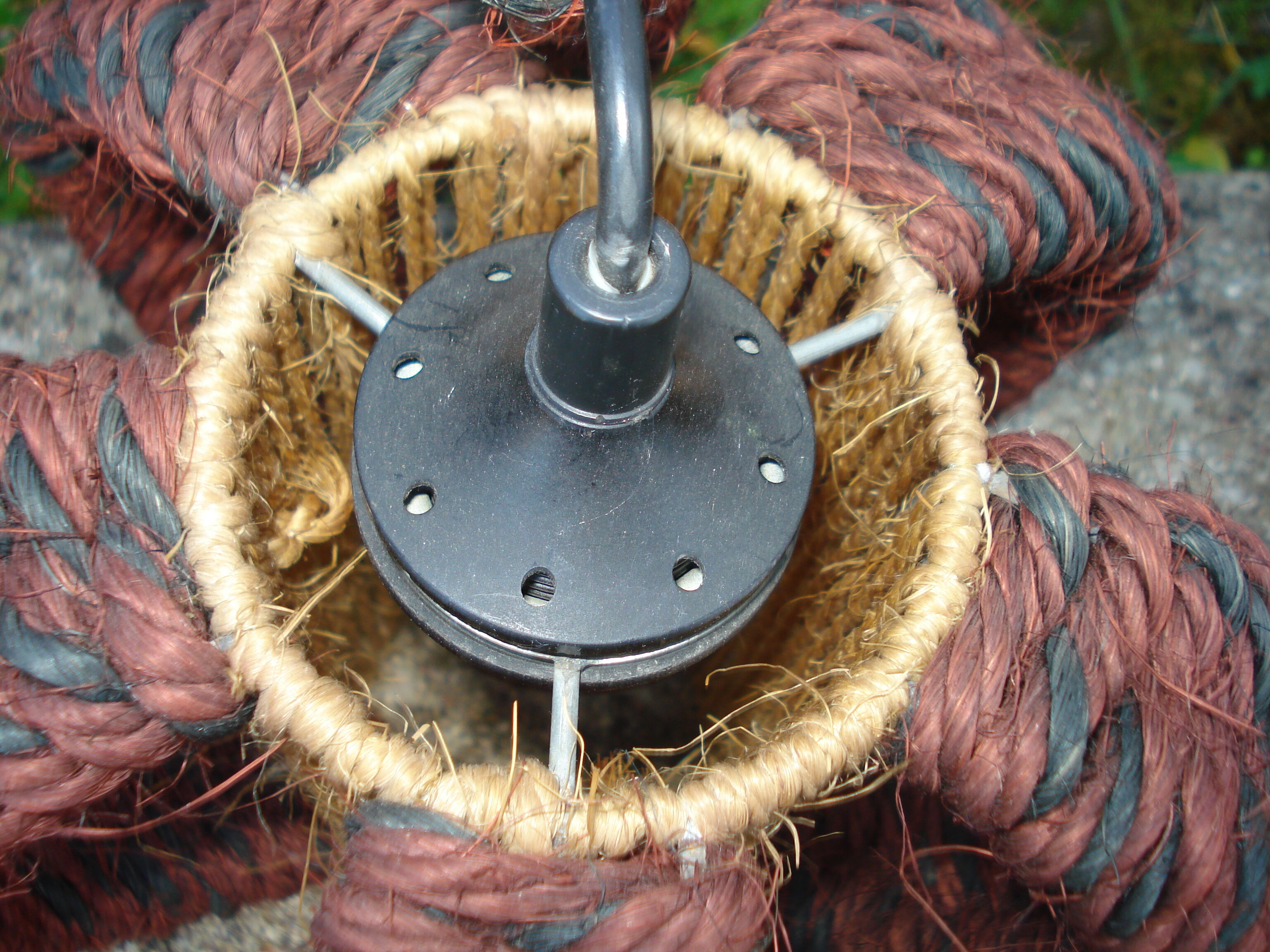 Pair of braid rope hanging  1960/70