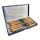 Coffret 12 couteaux de table vintage | Manches bakélite ivoire