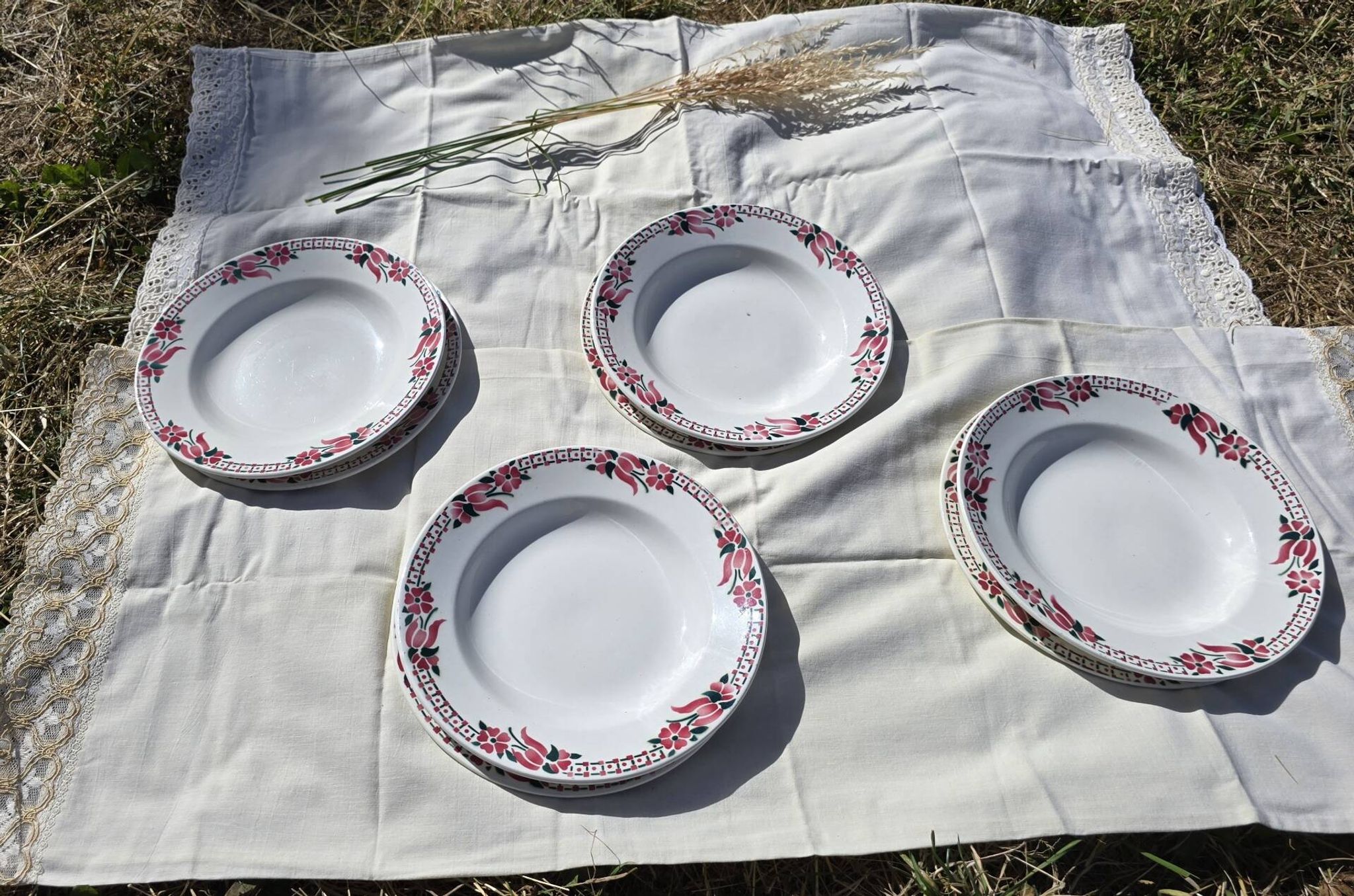 Lot of 10 deep and flat plates Ceranord St Amand model Roubaix +2