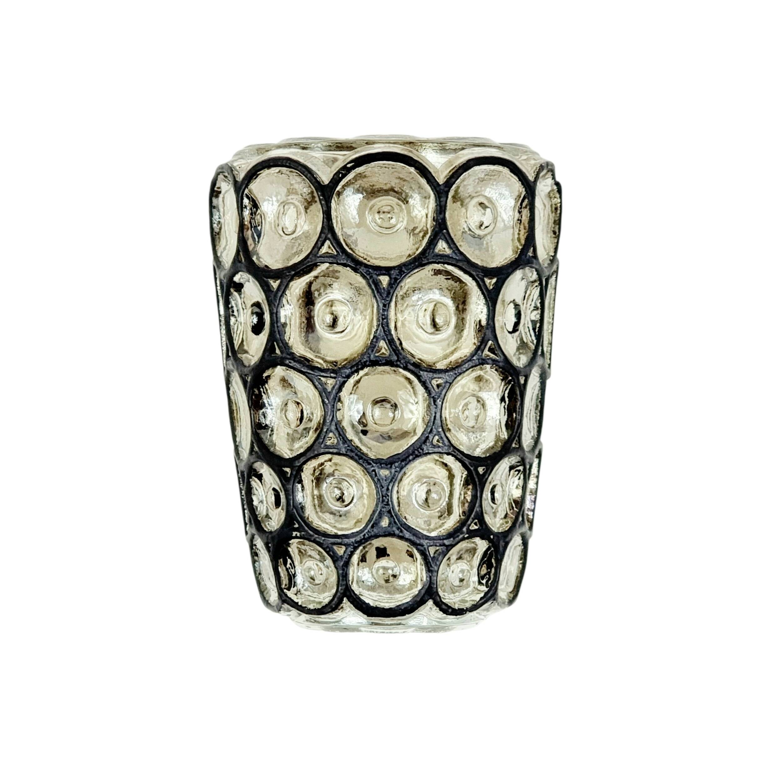 Mid-Century Glass Wall Light from Limburg, Germany, 1960s/1970s