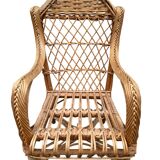 1950s Rattan Child's Armchair