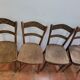 4 antique bistro chairs