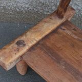 Tabouret ancien en bois. Art africain Baoulé de Côte d'Ivoire