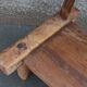 Antique wooden stool. Baoulé African art from Ivory Coast.