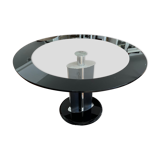 Round table in tempered glass 120cm