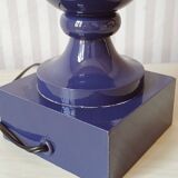 Lampe "violet blue" Philippe Capelle abat-jour d'origine, vers 1950