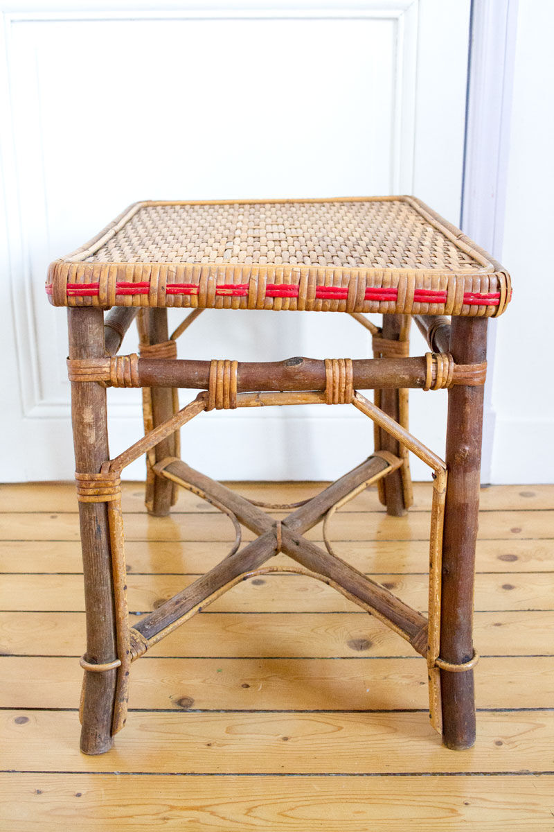 Rattan coffee table