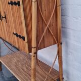 Rattan and split bamboo accent furniture