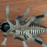 Vintage brass fly ashtray 1970