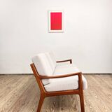 Mid Century Modern 3-Seat Sofa, Ole Wanscher for France & Son, Senator Teak, Danish Design Couch