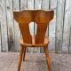 Vintage Brutalist Stube solid wood dining chair