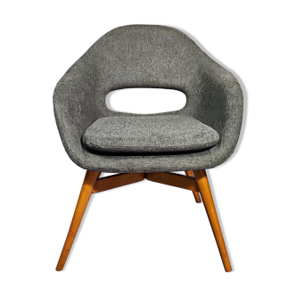 1960s Miroslav Navratil Shell Lounge Chair, Czechoslovakia