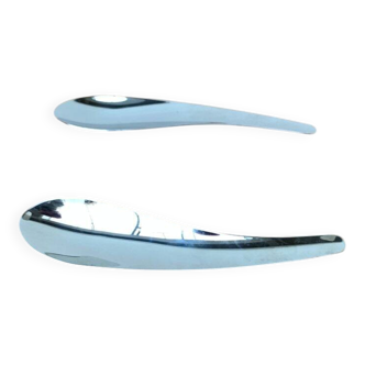 Postmodern Cutlery Conran Salad Spoons, 1990s, Set of 2