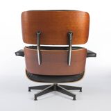 Black & Cherry Herman Miller Original Eames Lounge Chair & Ottoman