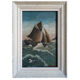 Huile sur bois marine signée E.Favreau