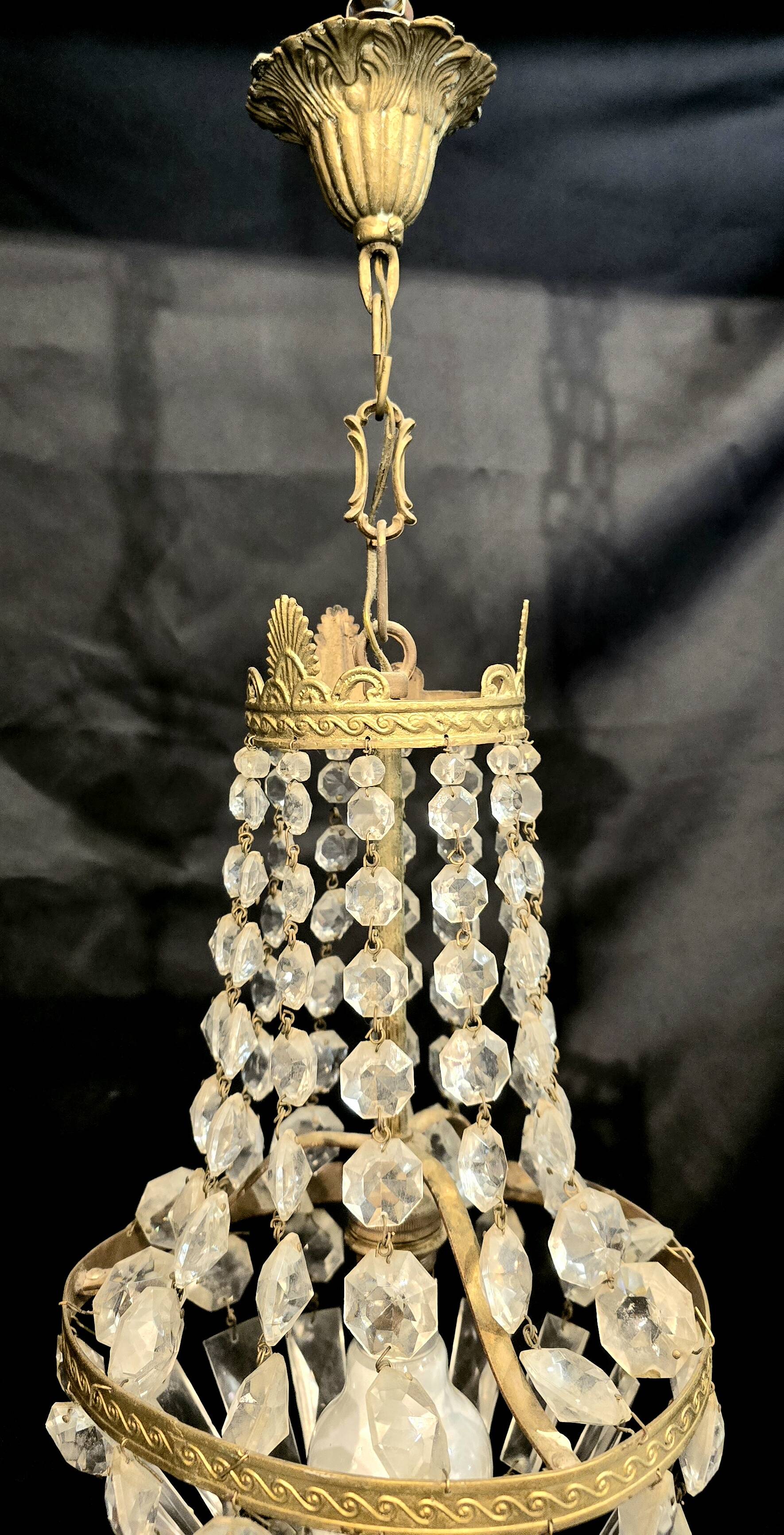 Small 20th century hot air balloon chandelier