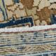 Large Navy Blue Antique Persian Rug, 293x391Cm