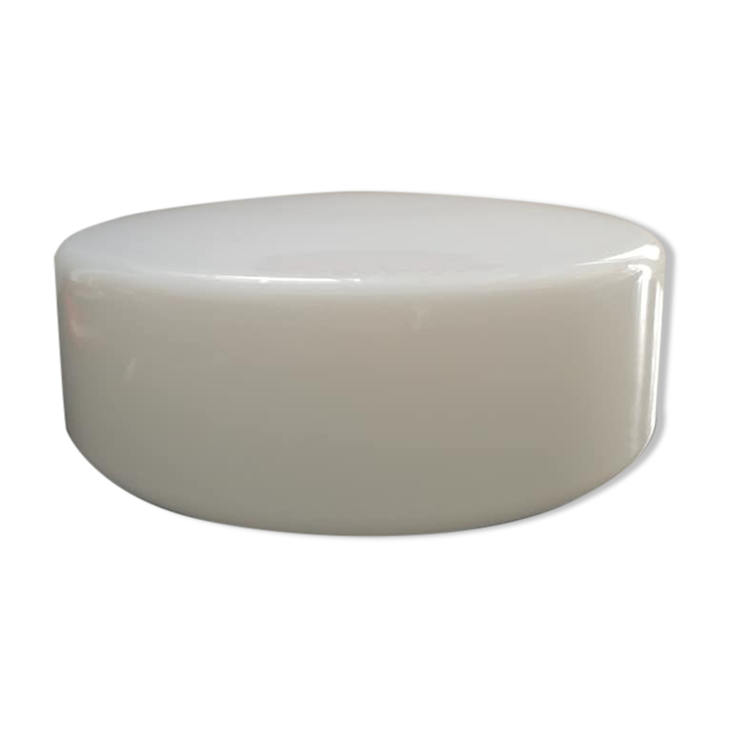 Ceiling lamp old round globe opaline white industrial Art Deco ø 27.5 cm 2