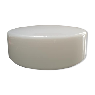 Ceiling lamp old round globe opaline white industrial Art Deco ø 27.5 cm 2